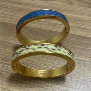 J. Crew Gold and Blue Bracelet Set